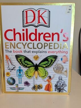 DK Children's Encyclopedia - Green Butterfly Cover - Educational Kids Book